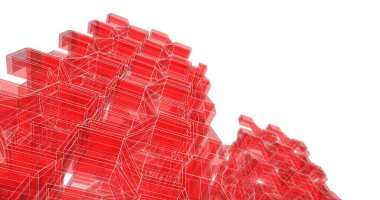 soyut mimari duvar kağıdı tasarımı, dijital konsept arkaplan