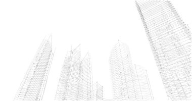 soyut mimari duvar kağıdı tasarımı, dijital konsept arkaplan