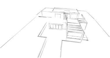 soyut mimari duvar kağıdı tasarımı, dijital konsept arkaplan