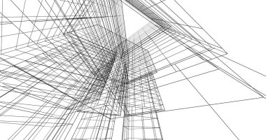 soyut mimari duvar kağıdı tasarımı, dijital konsept arkaplan