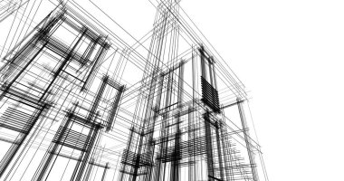 soyut mimari duvar kağıdı tasarımı, dijital konsept arkaplan