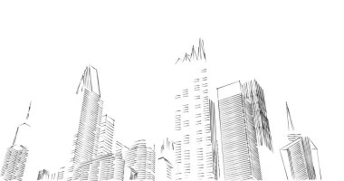 soyut mimari duvar kağıdı tasarımı, dijital konsept arkaplan