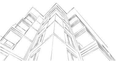 soyut mimari duvar kağıdı tasarımı, dijital konsept arkaplan