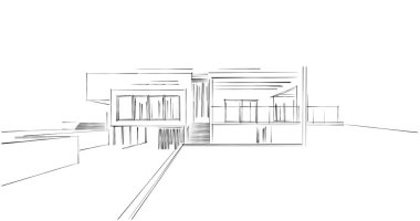 soyut mimari duvar kağıdı tasarımı, dijital konsept arkaplan