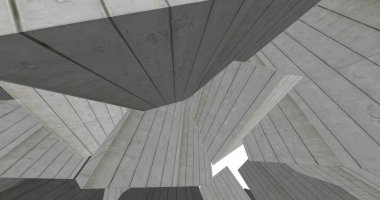 Arkaplanda mimari bina 3d illüstrasyon