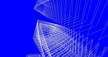 soyut mimari duvar kağıdı tasarımı, dijital konsept arkaplan