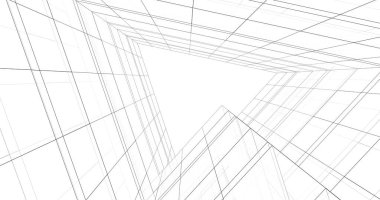 soyut mimari duvar kağıdı tasarımı, dijital konsept arkaplan