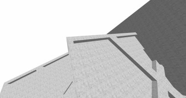 minimal geometrik şekiller, mimari çizgiler