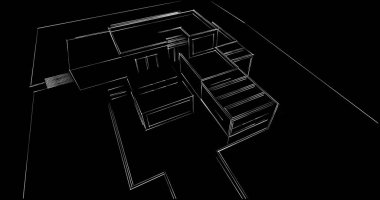 soyut mimari duvar kağıdı tasarımı, dijital konsept arkaplan