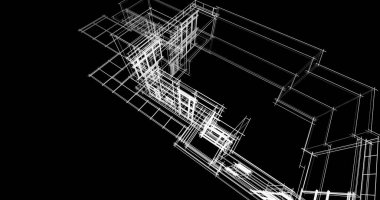 soyut mimari duvar kağıdı tasarımı, dijital konsept arkaplan
