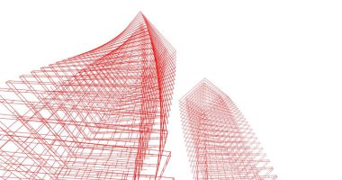 soyut mimari duvar kağıdı tasarımı, dijital konsept arkaplan
