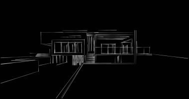 soyut mimari duvar kağıdı tasarımı, dijital konsept arkaplan