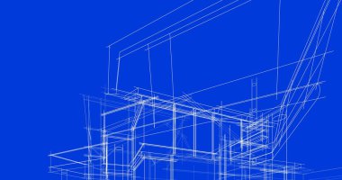 soyut mimari duvar kağıdı tasarımı, dijital konsept arkaplan