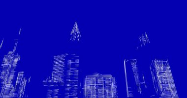 soyut mimari duvar kağıdı tasarımı, dijital konsept arkaplan