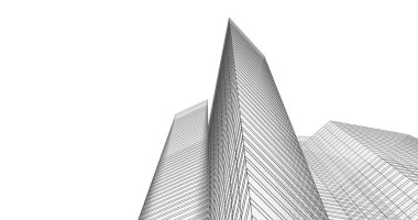 soyut mimari duvar kağıdı tasarımı, dijital konsept arkaplan