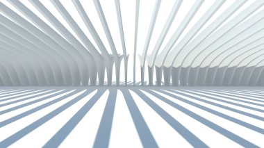 Mimari sanat konseptinde soyut çizgiler, minimum geometrik şekiller. 