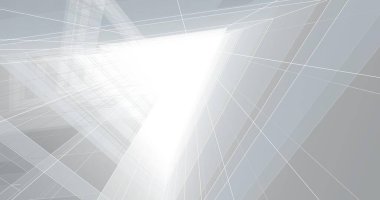 Mimari sanat konseptinde soyut çizgiler, minimum geometrik şekiller. 