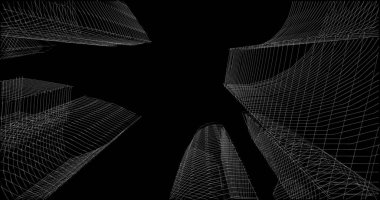 minimal geometrik şekiller, mimari çizgiler