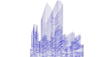 soyut mimari duvar kağıdı tasarımı, dijital konsept arkaplan