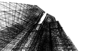 soyut mimari duvar kağıdı tasarımı, dijital konsept arkaplan