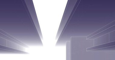 minimal çizim sanatı, geometrik mimari binalar tasarımı