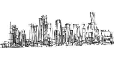 minimal geometrik şekiller, mimari çizgiler