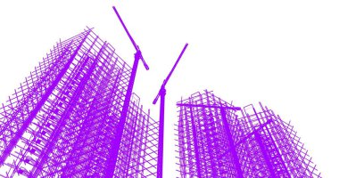 soyut mimari duvar kağıdı tasarımı, dijital konsept arkaplan