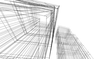 soyut mimari duvar kağıdı tasarımı, dijital konsept arkaplan