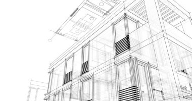 minimal geometrik mimari binalar tasarımı