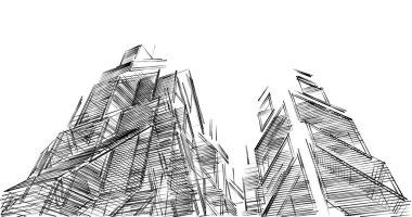 minimal geometrik şekiller, mimari çizgiler