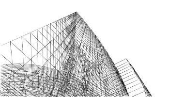 soyut mimari duvar kağıdı tasarımı, dijital konsept arkaplan
