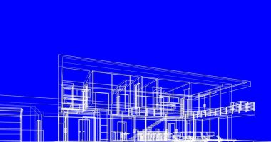 soyut mimari duvar kağıdı tasarımı, dijital konsept arkaplan