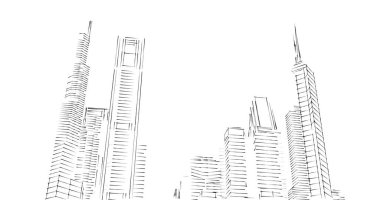 soyut mimari duvar kağıdı tasarımı, dijital konsept arkaplan