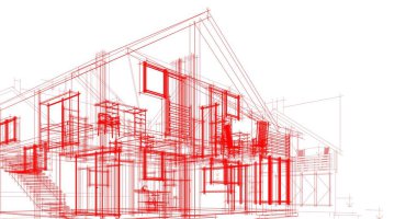 minimal geometrik şekiller, mimari çizgiler