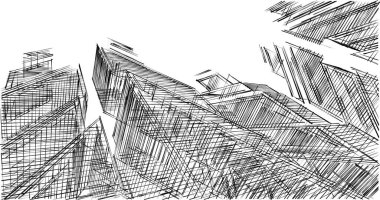 minimal geometrik şekiller, mimari çizgiler