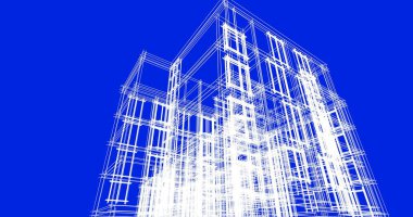 soyut mimari duvar kağıdı tasarımı, dijital konsept arkaplan