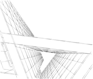 soyut mimari duvar kağıdı tasarımı, dijital konsept arkaplan