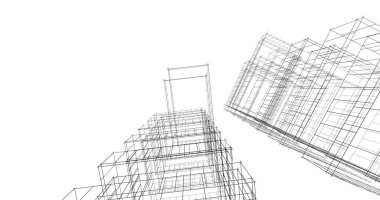 soyut mimari duvar kağıdı tasarımı, dijital konsept arkaplan