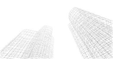 soyut mimari duvar kağıdı tasarımı, dijital konsept arkaplan