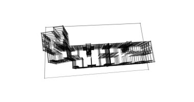 soyut mimari duvar kağıdı tasarımı, dijital konsept arkaplan