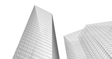 soyut mimari duvar kağıdı tasarımı, dijital konsept arkaplan