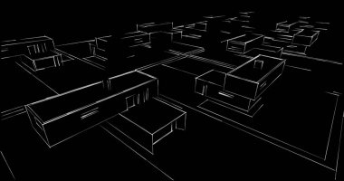 soyut mimari duvar kağıdı tasarımı, dijital konsept arkaplan