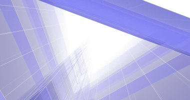 Mimari sanat konseptinde soyut çizgiler, minimum geometrik şekiller. 