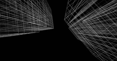 soyut mimari duvar kağıdı tasarımı, dijital konsept arkaplan