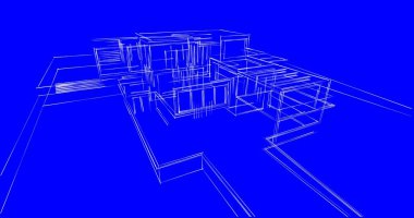 soyut mimari duvar kağıdı tasarımı, dijital konsept arkaplan