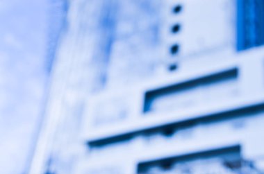 Bulanık şehir. Renkli soyut arkaplan