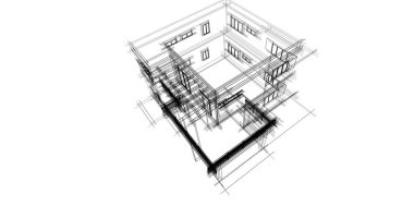 soyut mimari duvar kağıdı tasarımı, dijital konsept arkaplan