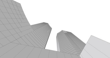 soyut mimari duvar kağıdı tasarımı, dijital konsept arkaplan