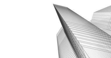 soyut mimari duvar kağıdı tasarımı, dijital konsept arkaplan