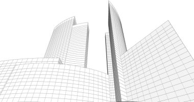 soyut mimari duvar kağıdı tasarımı, dijital konsept arkaplan